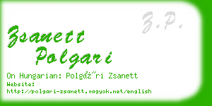zsanett polgari business card